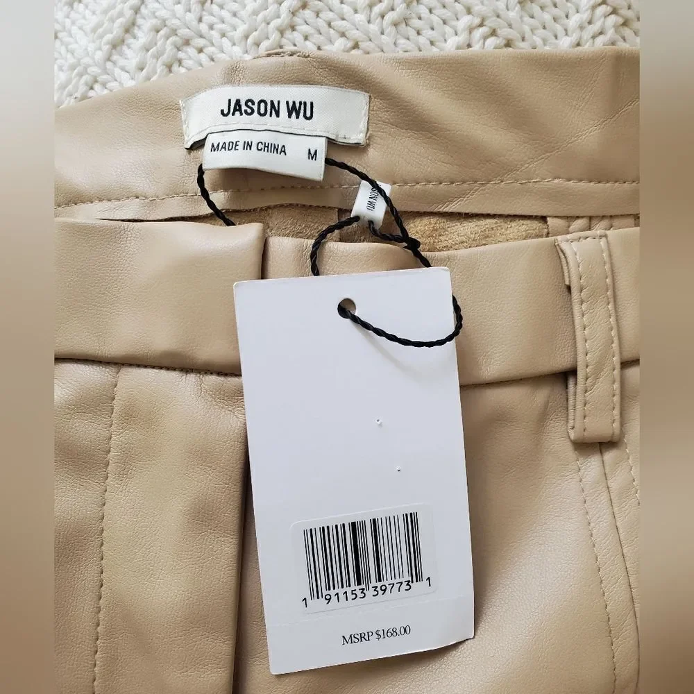 Jason Wu Faux Leather High Rise Skinny Pants sz Med=28×30